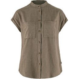 Fjällräven Ãvik Hemp Shirt SS Dame S Brun Skjorter